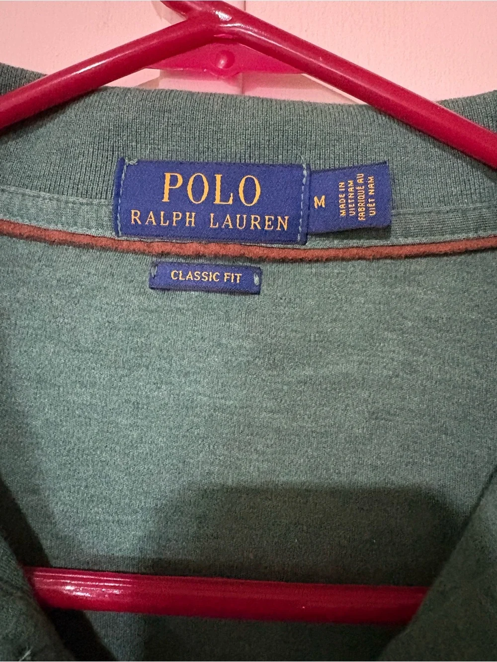 Polo by Ralph Lauren Men's Long Sleeve Green Polo Shirt